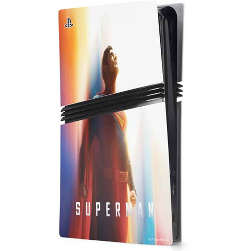 Superman 2025 Man of Steel Ascension Heroic Glow PS5 Pro Console Skin